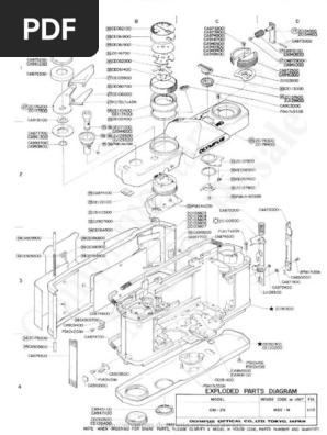 Olympus Om-2n Exploded Parts Diagram | PDF