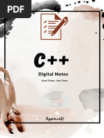 C++ Notes