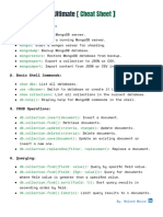 The Mongodb Cheat Sheet