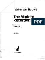 Walter Van Hauwe - The Modern Recorder Player. I-Schott