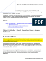 Materi PAI Kelas 9 Bab 8 Damaikan Negeri Dengan Toleransi