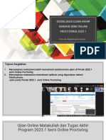 Sosialisasi Ujian Akhir Semester Ujian Semi Online Proctoring