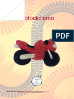 Moto Vermelha Roja Amigurumi Crochet
