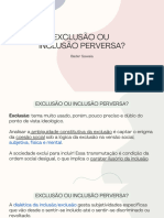 Refletindo Sobre A Noção de Exclusão