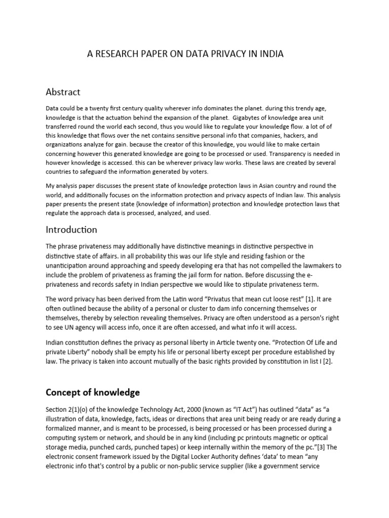 Data Privacy Laws in India Explained | PDF | Privacy | Right To Privacy