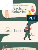 Teaching Behavior