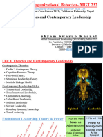BBM-2 OB U8 Theories & Contemporary Leadership