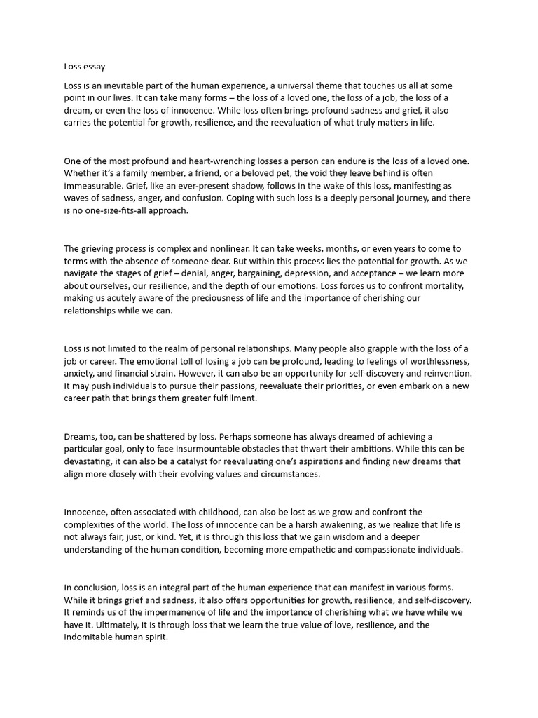 Embracing Growth Through Loss | PDF | Grief | Metaphysics Of Mind