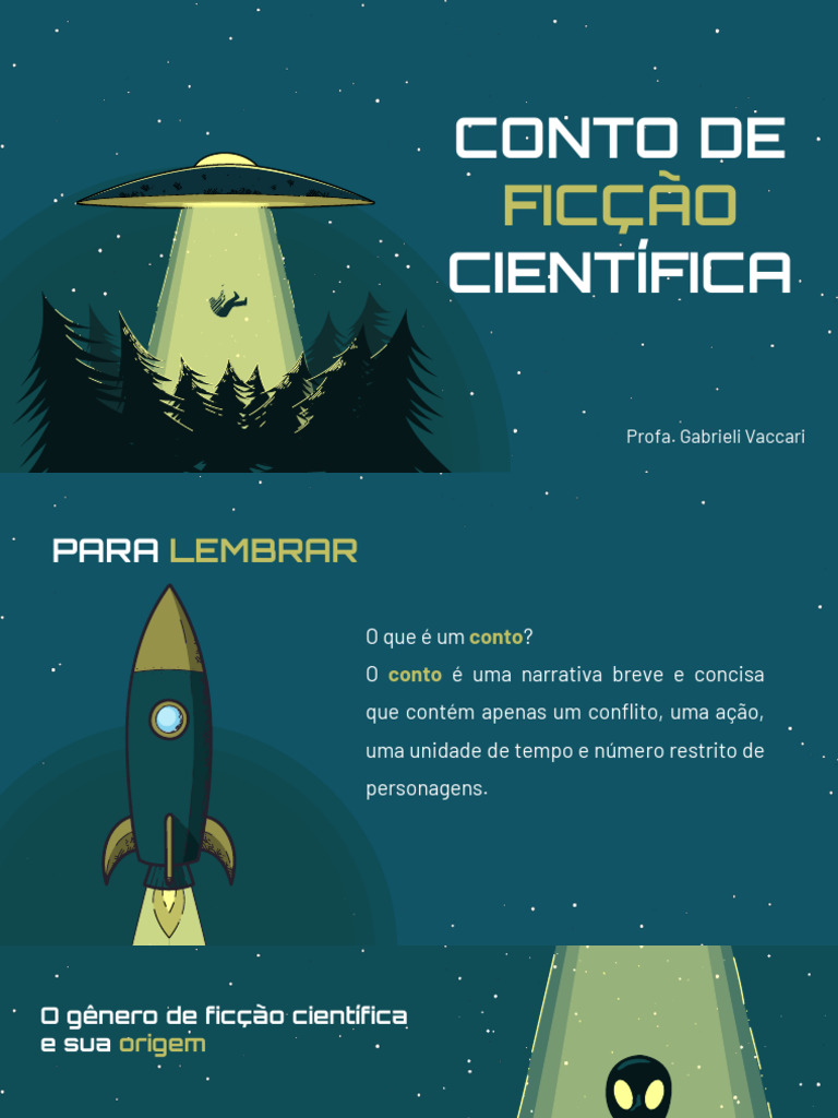 Conto de Ficção Científica: Definições e História | PDF | Ficção ...