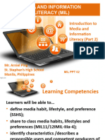 1.MIL 1. Introduction To MIL Part 2 2023 2024 Characteristics of Information Literate Individual and Importance of MIL 1