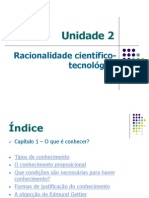 UNIDADE 2 - Cap I - O Que É Conhecer