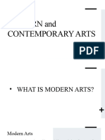 Modern and Contemporary Arts