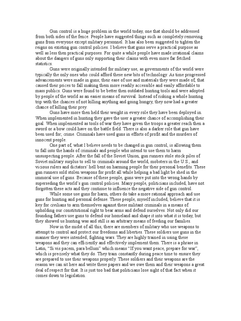 essays about violence