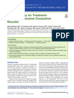 Psychotherapy For Treatment-Resistant Obsessive-Compulsive Disorder