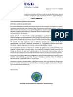 Carta de Secugg A Los Presidenciables