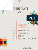 Abstract Personal Resume PowerPoint Templates