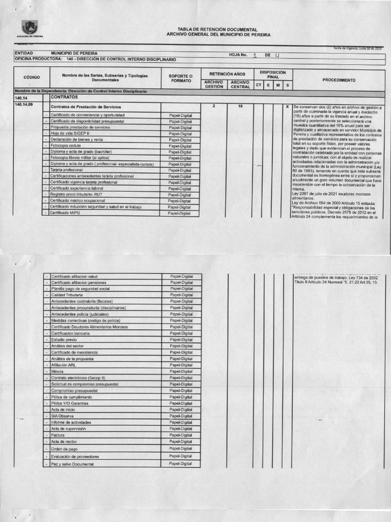 Trd 140 direcci n de control interno displinario 2022 mp 0001 pdf