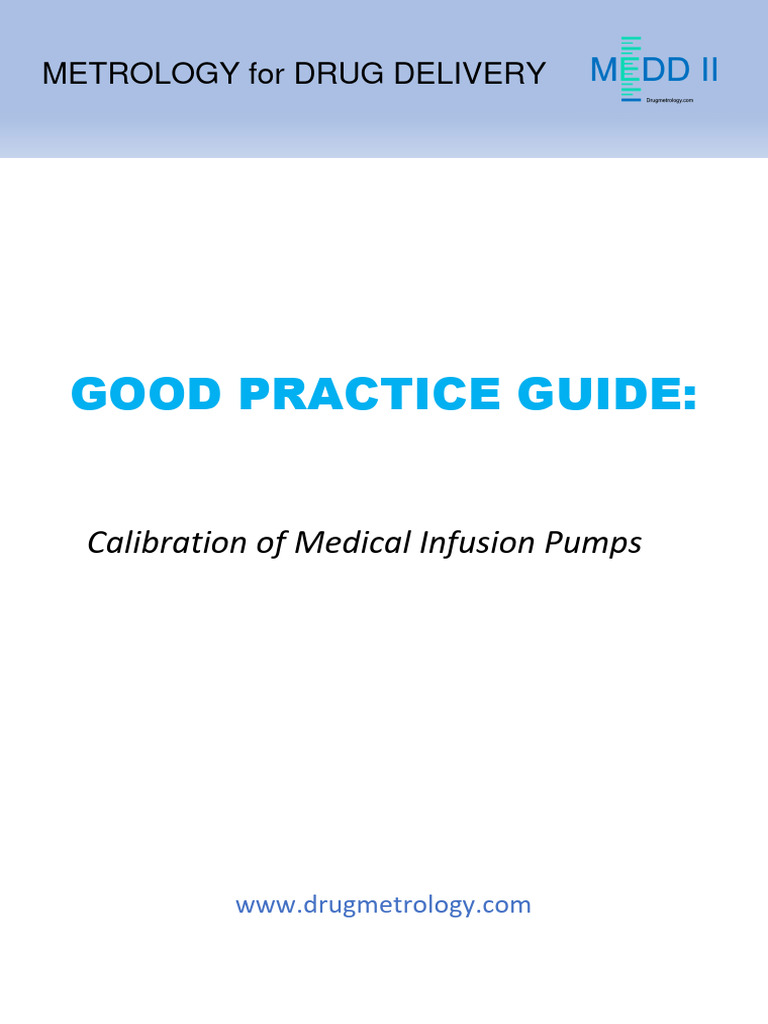 MeDD II Calibration Guide Infusion Pumps PDF Calibration