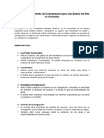 Contrato de Consignación para Una Galería de Arte en Colombia