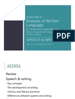 2202 W23 Week 2A - Speech and Writing