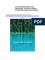 Solution Manual For Corporate Finance Core Principles and Applications 5th Edition Stephen Ross Randolph Westerfield Jeffrey Jaffe Bradford Jordan