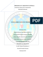 Nota Sobre Elecciones Presidenciales