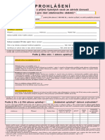 Prohlášení Poplatníka - How To Fill in - ENG