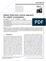 Robust Finite-Time Control Approach For Robotic Manipulators