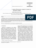 Caracteristicas de La Flourescencia Del Arsenico