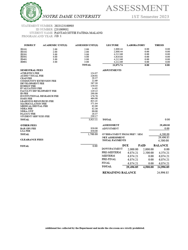 Assessment Report PDF