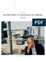 Restrictions To Your Selected Airfare