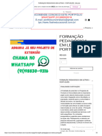 Formação Pedagógica em Letras - Português - Meusite