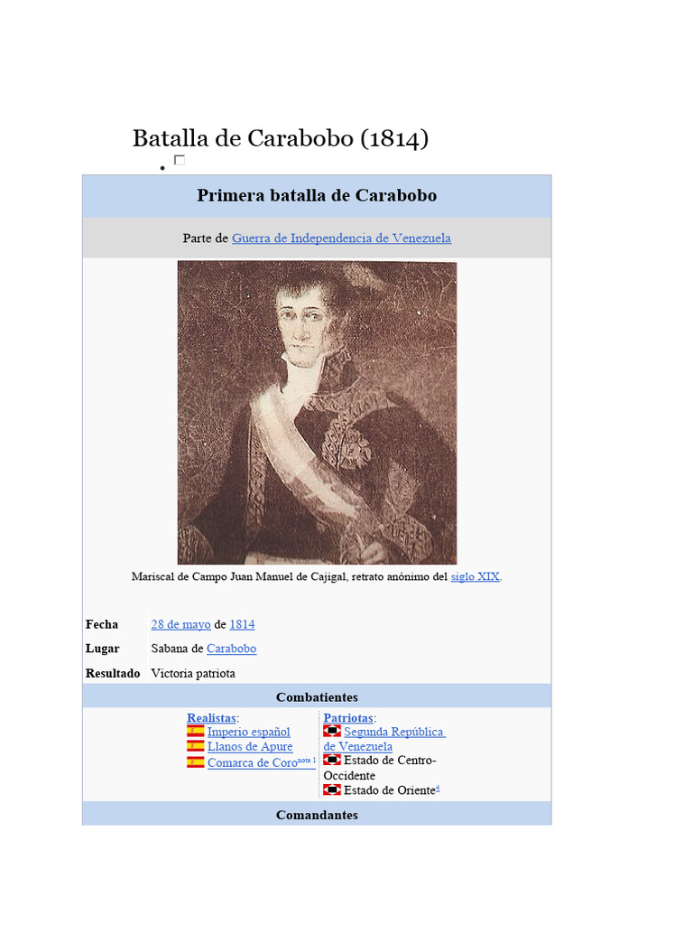 resumen-de-la-batalla-de-carabobo-pdf-ciencia-militar-venezuela