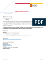 ADM-3050: Gestion Stratégique Des Organisations: Plan de Cours