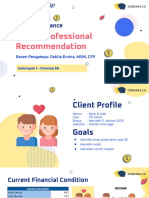 Final Project Personal Finance - Client Professional Recommendation