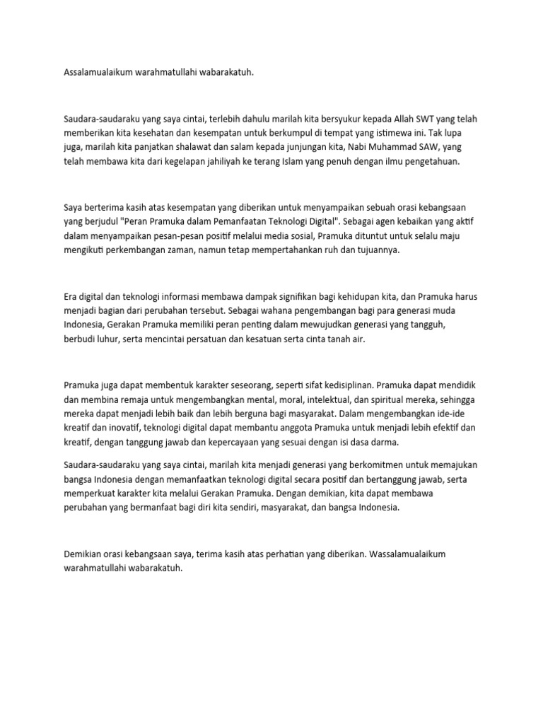 Pidato lt4 new-WPS Office | PDF