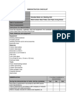 Ok Demonstration Checklist With Oral Questioning