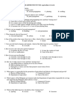 FIRST QUARTER TEST IN TLE-Agriculture 6 (Ver4)