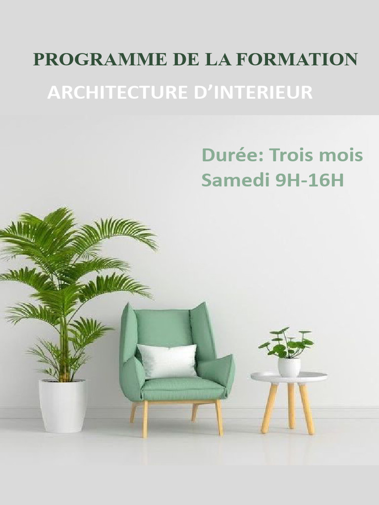 Formation en Architecture d'Intérieur | PDF | Conception