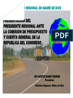 Exposicion Presidente Gobierno Regionalde Madrede Dios