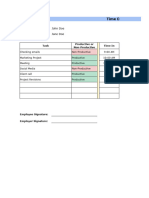 Employee Productivity Report Template in Excel