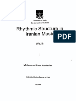 Rhytmic Structure in Iranian Music Vol2