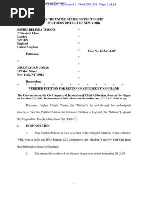 Turner-Jonas petition