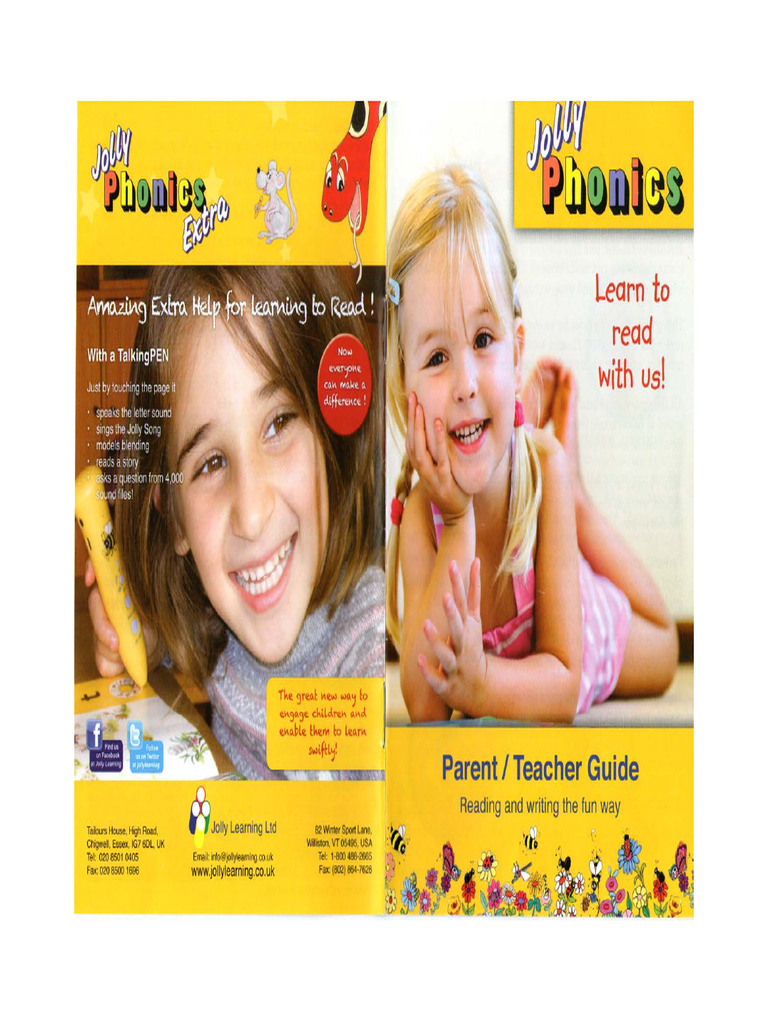 Jolly Phonics Parents Teachers Guide | PDF
