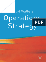 Operations Strategy A Value Chain Approach (David Walters (Auth.)