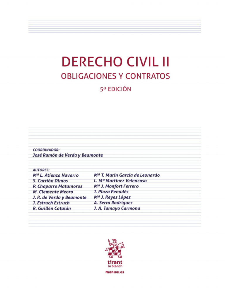 Derecho Civil II. Obligaciones - Libro | PDF | Pagos | Bienes (Ley)