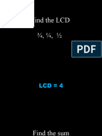 Operations On Fractions