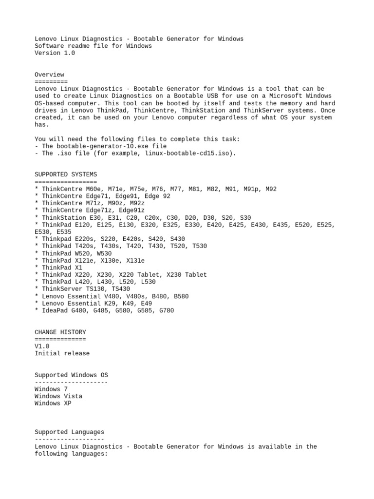 Bootable Generator 10 | PDF