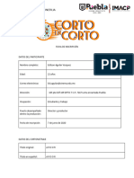 Ardor Ficha de Inscripcion