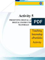 TI Activity 5 PRESENTING DIGITAL AND NON-DIGITAL INSTRUCTIONAL MATERIALS